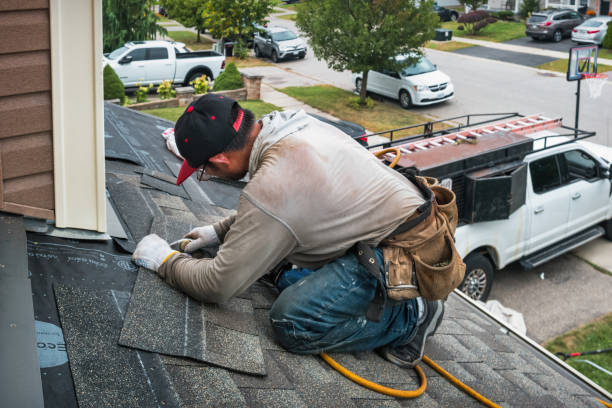 Professional Roof Inspection technician working in Kempton, IN